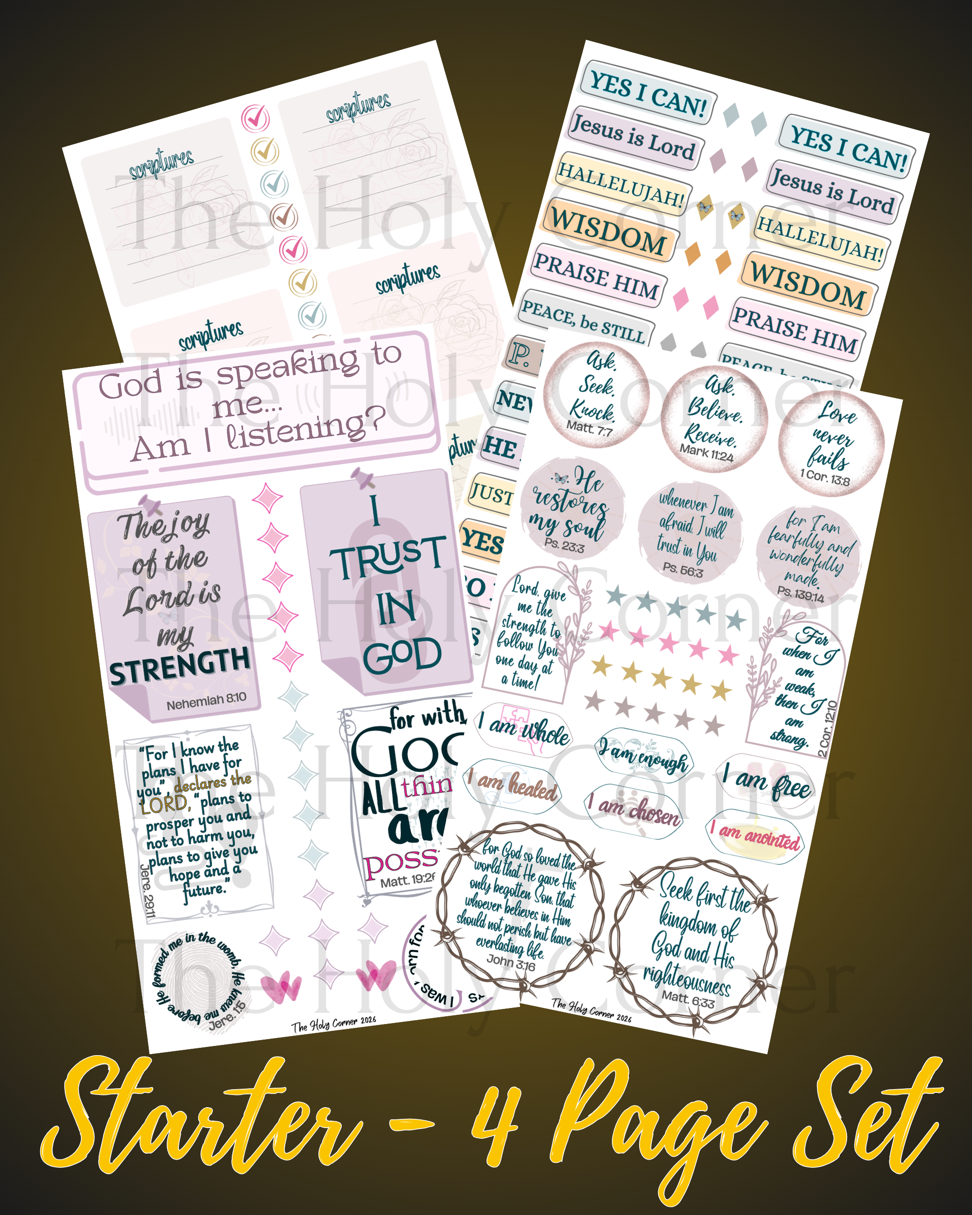 Starter - 4 Pages (140 Stickers)