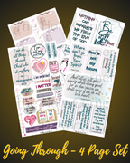 Going Through - 4 Pages (88 Stickers)