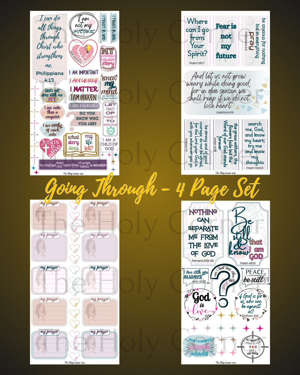Going Through - 4 Pages (88 Stickers)