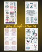 Going Through - 4 Pages (88 Stickers)