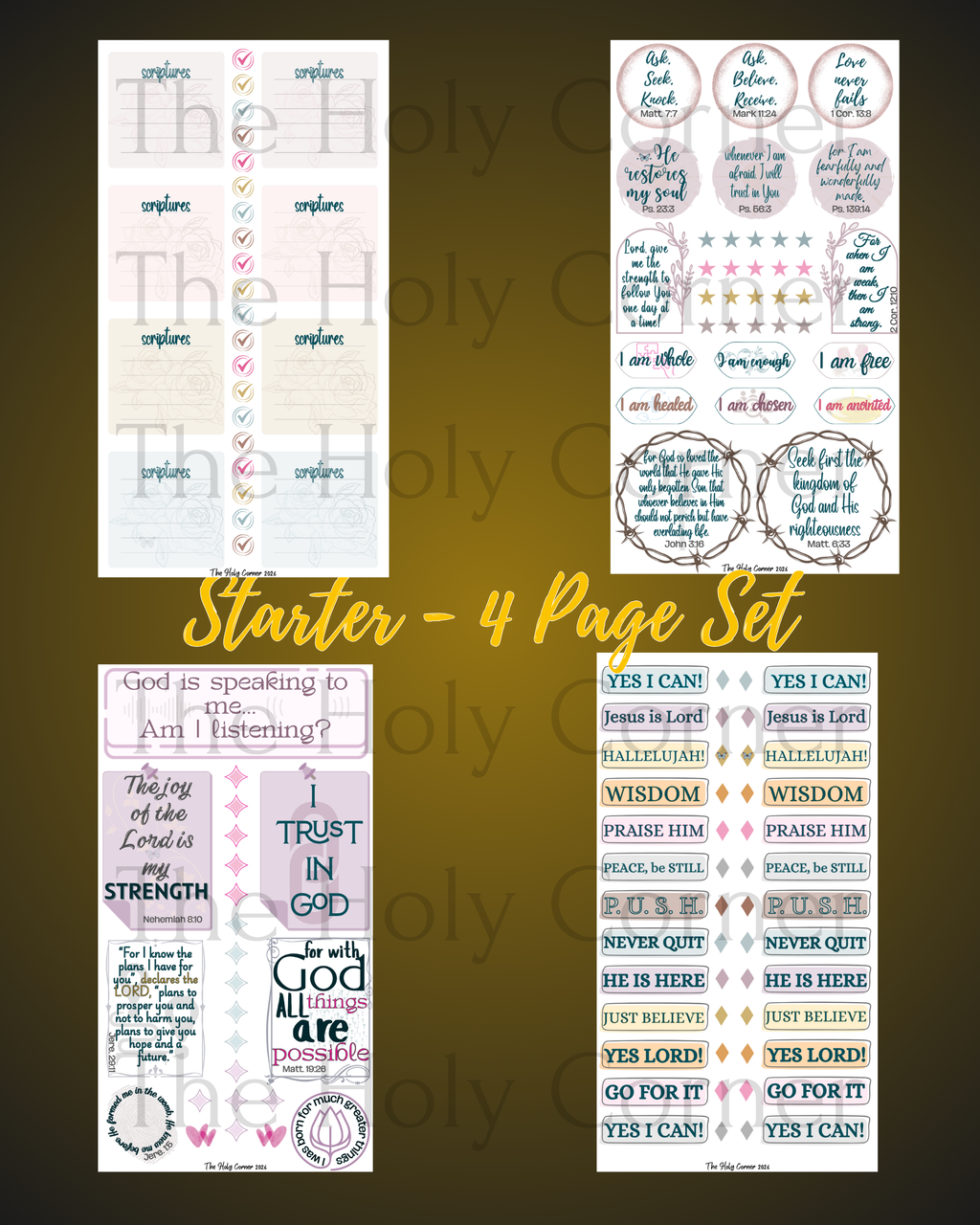Starter - 4 Pages (140 Stickers)
