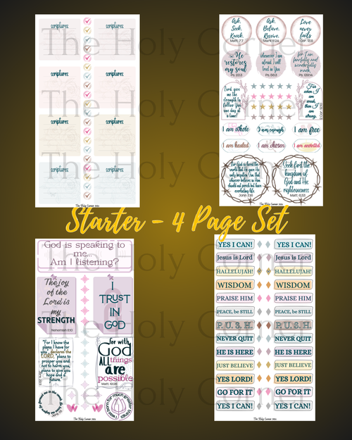 Starter - 4 Pages (140 Stickers)