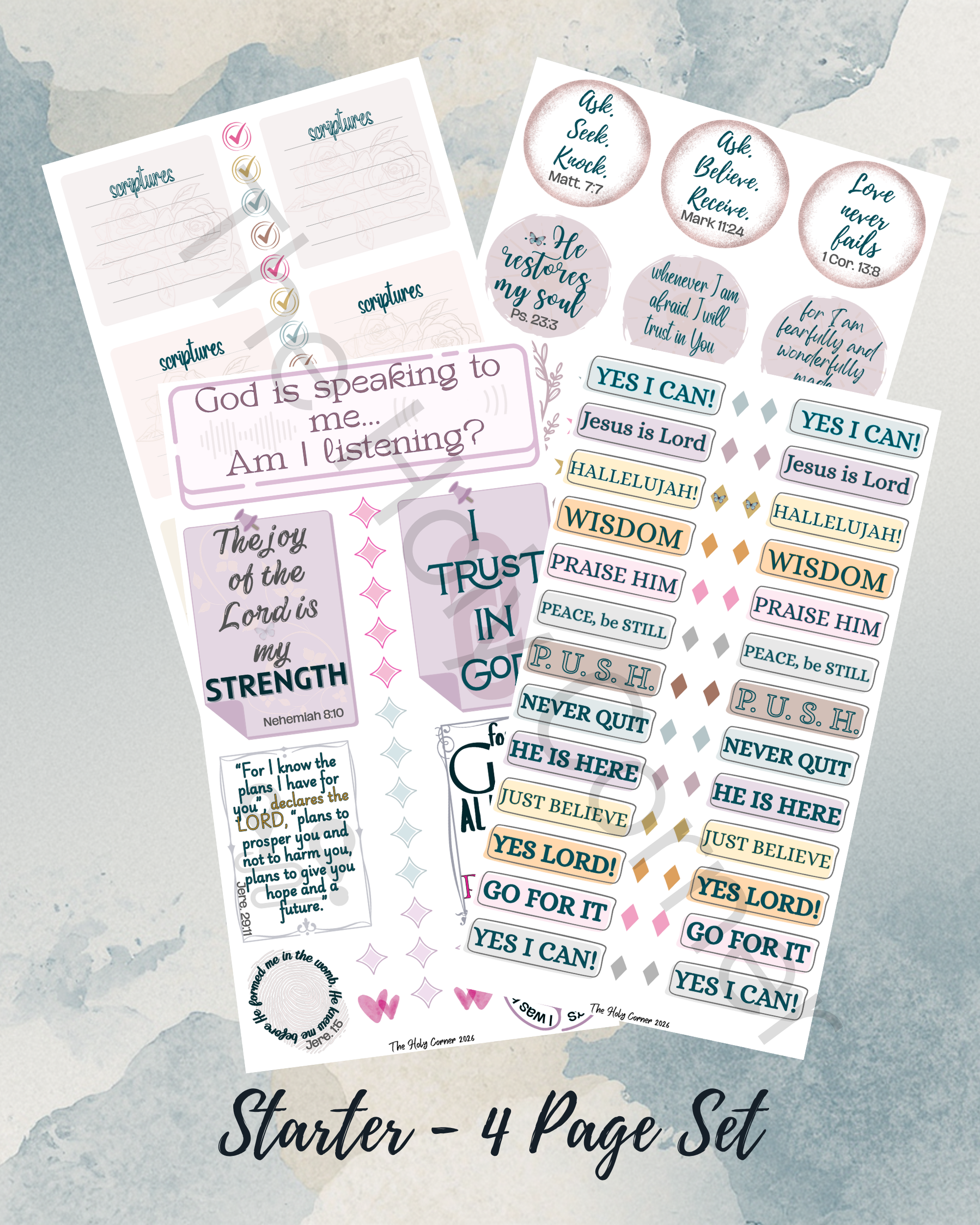 Starter - 4 Pages (140 Stickers)