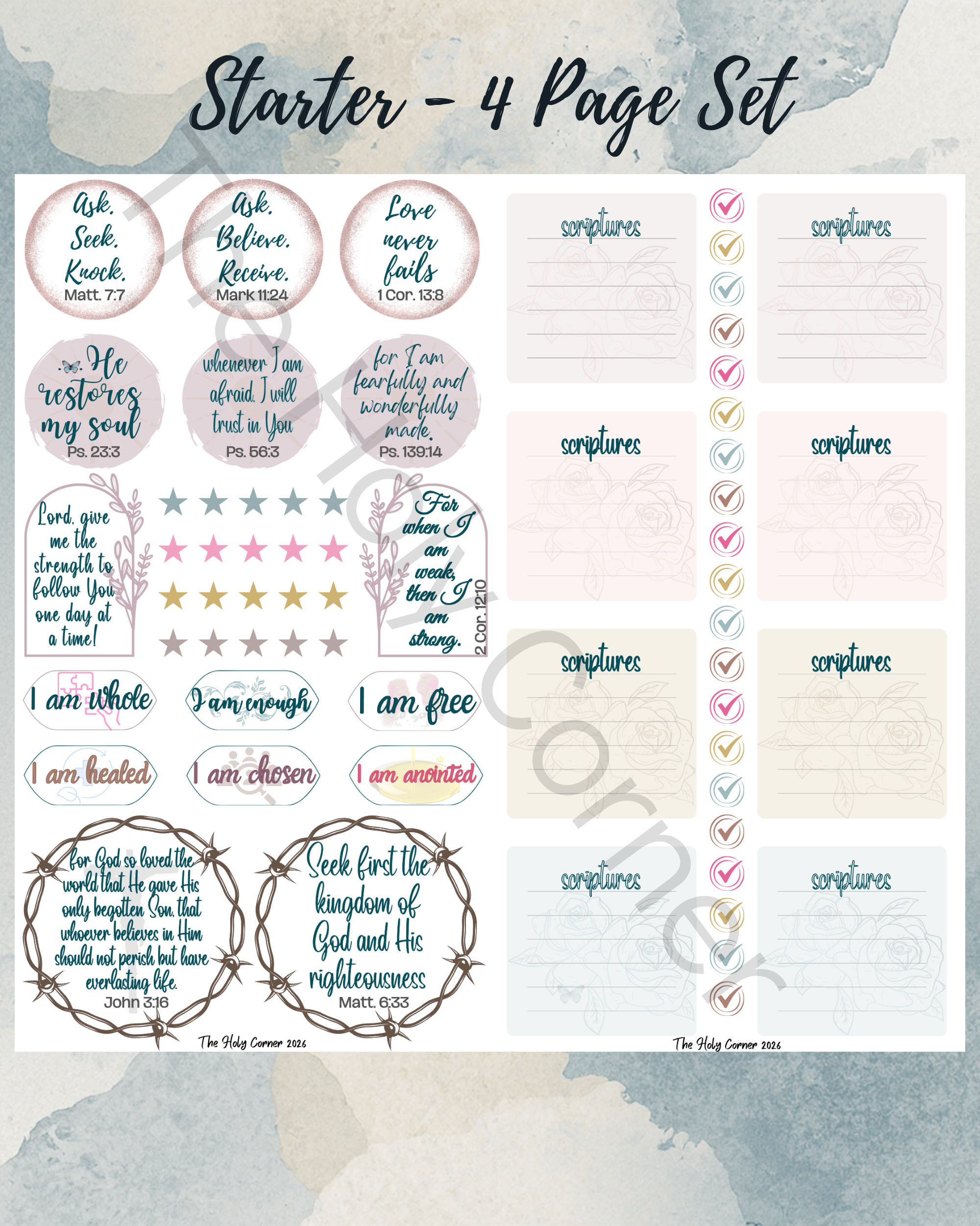 Starter - 4 Pages (140 Stickers)