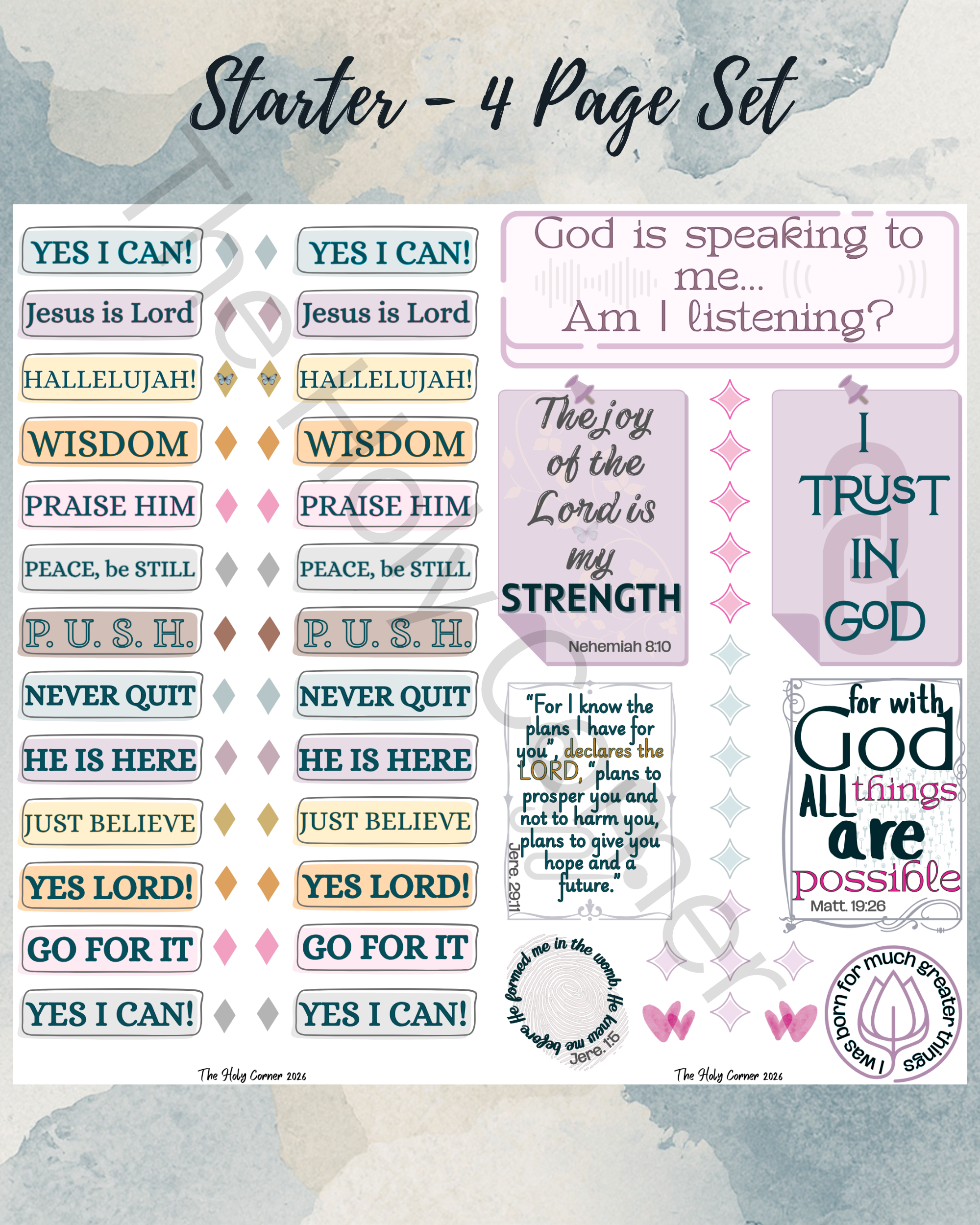 Starter - 4 Pages (140 Stickers)